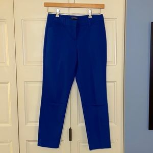 Express size 2 royal blue ankle dress pants